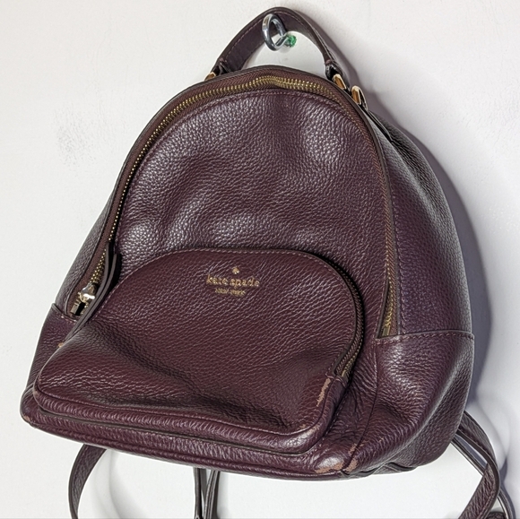 Kate Spade Plum Purple Leather Mini Backpack Purse main image 6